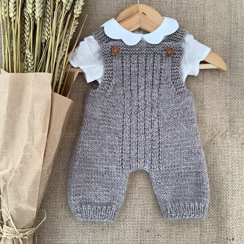 Mossy Overalls Knitting Pattern