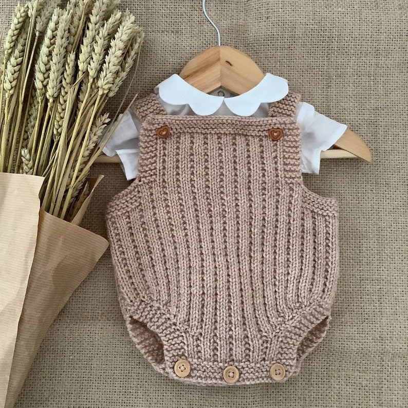 Biscuit Baby Romper Knitting Pattern