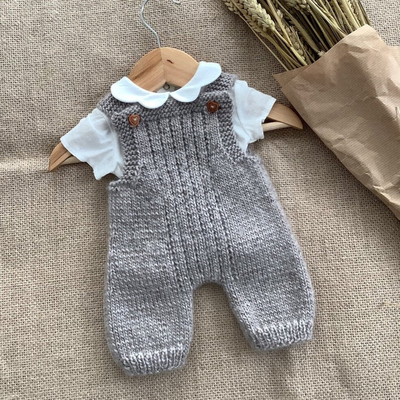 Mossy Overalls Knitting Pattern