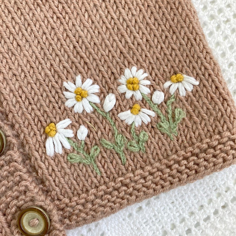 Daisy Bloom Cardigan Knitting Pattern