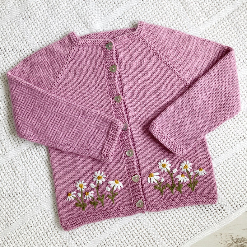 Daisy Bloom Cardigan Knitting Pattern