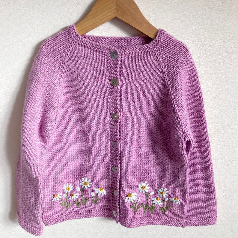 Daisy Bloom Cardigan Knitting Pattern