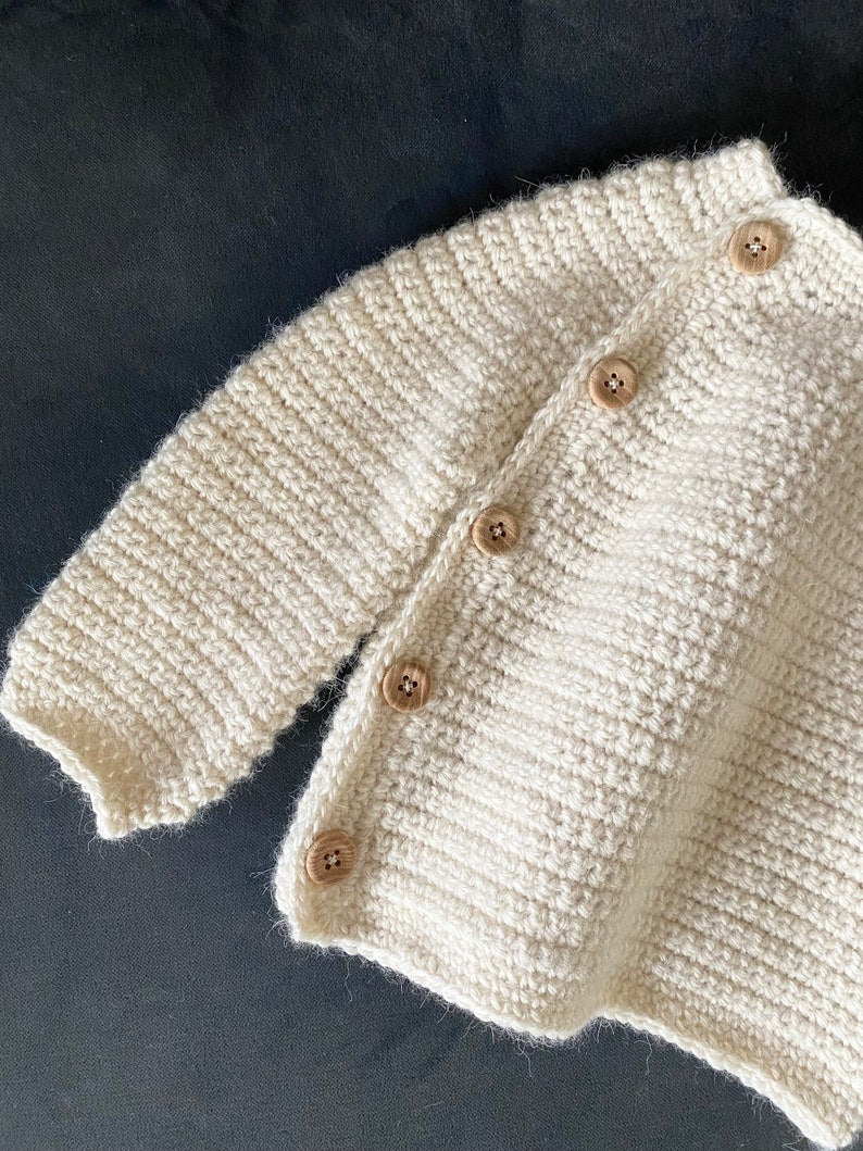 Gentle Button Cardigan Crochet Pattern