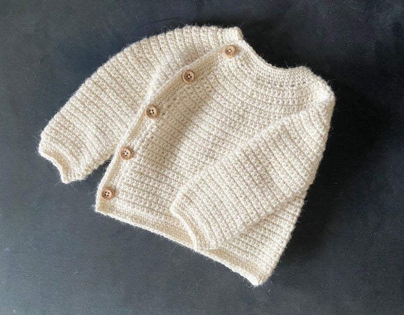 Gentle Button Cardigan Crochet Pattern