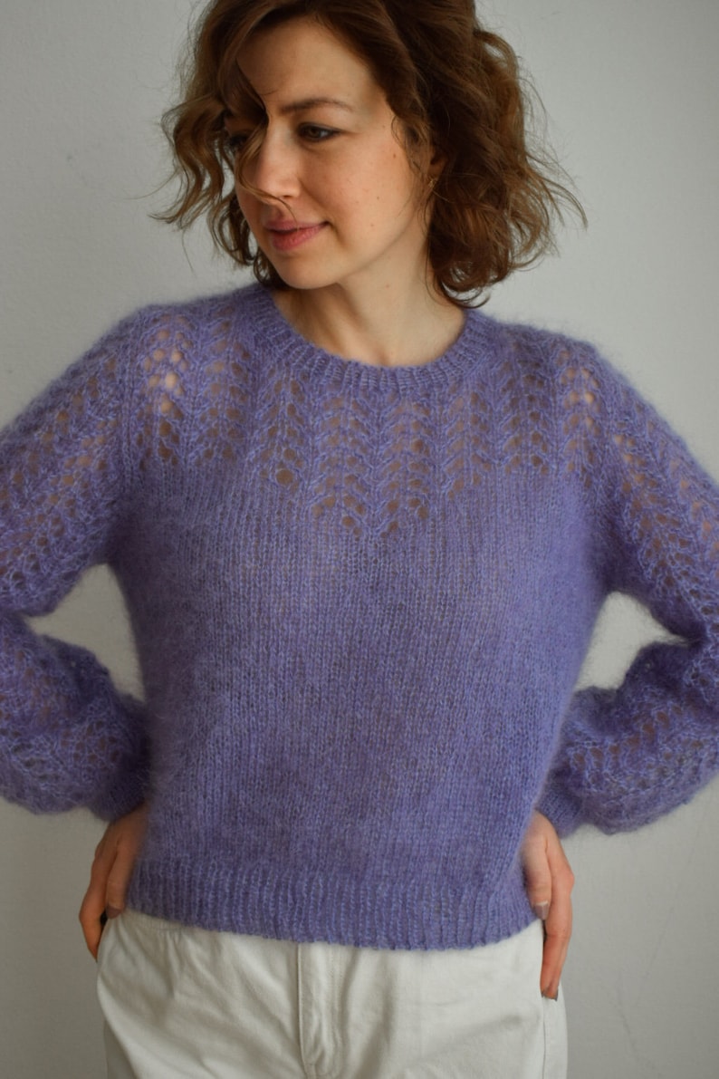 Wisteria Blouse Knitting Pattern