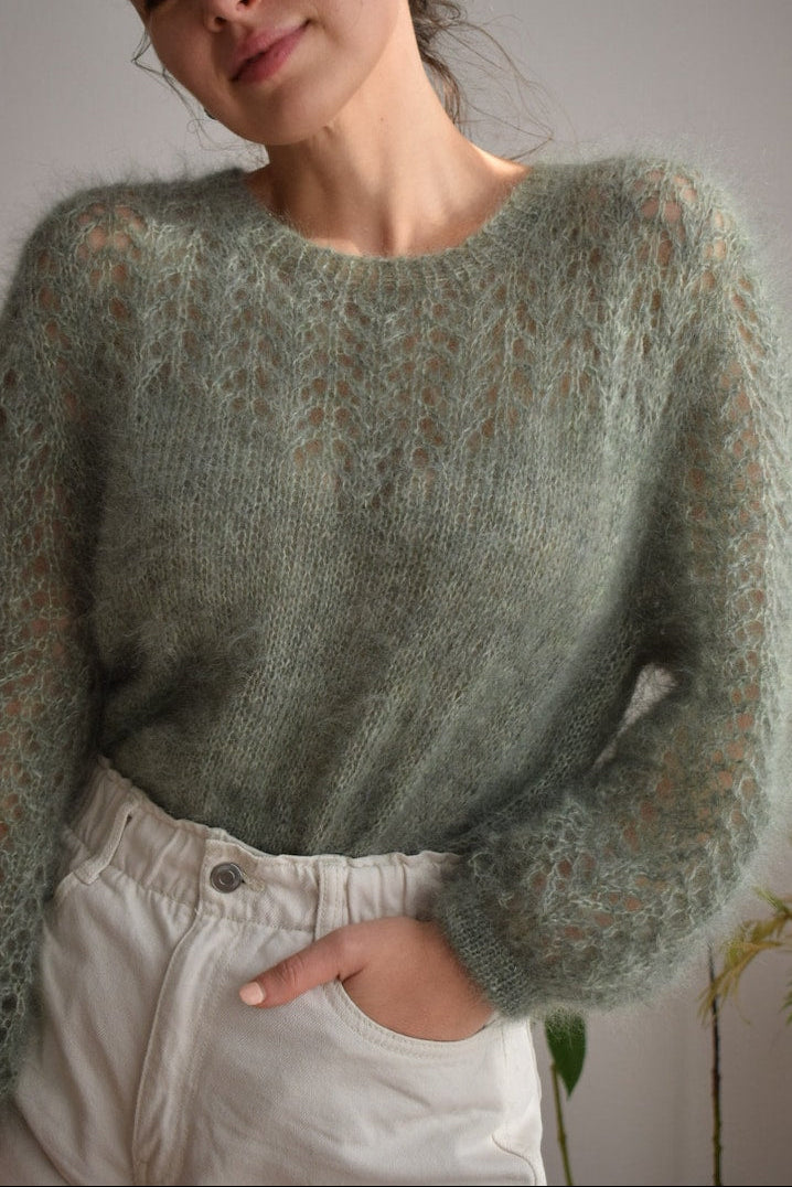 Wisteria Blouse Knitting Pattern