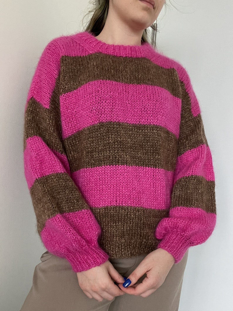 Modern Oversized Sweater Knitting Pattern