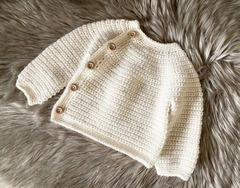 Gentle Button Cardigan Crochet Pattern