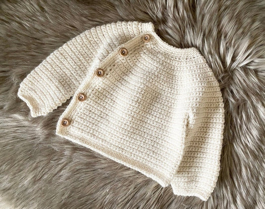 Gentle Button Cardigan Crochet Pattern