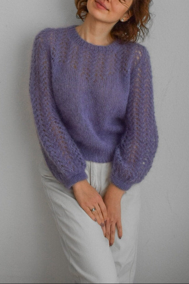 Wisteria Blouse Knitting Pattern