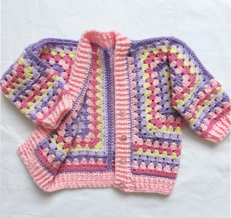 Bubblegum Cardigan Crochet Pattern