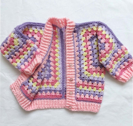 Bubblegum Cardigan Crochet Pattern