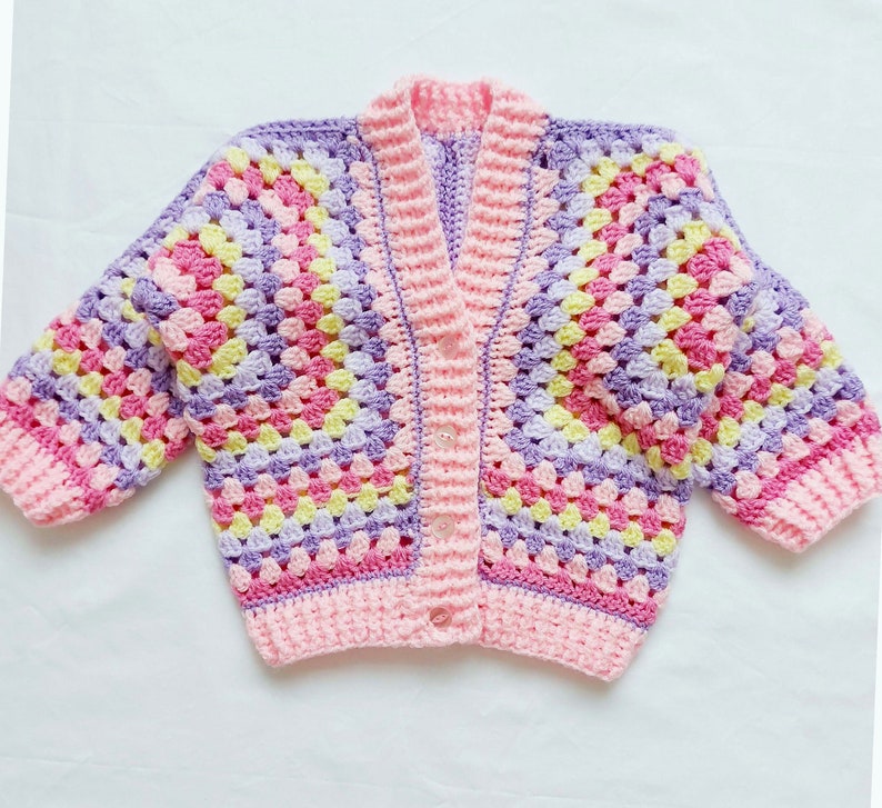 Bubblegum Cardigan Crochet Pattern