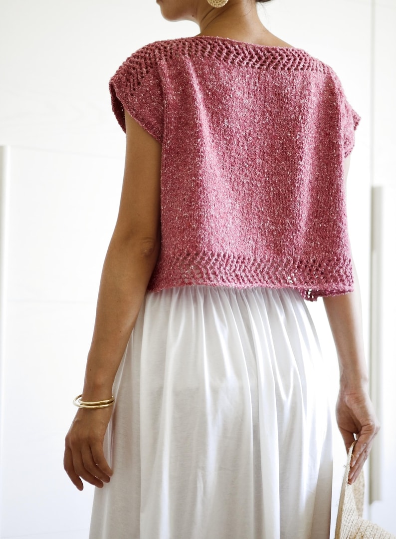 Rosebay Top Knitting Pattern