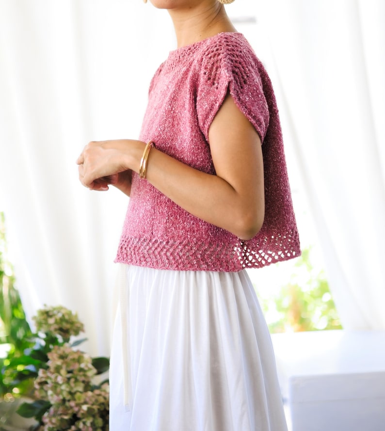 Rosebay Top Knitting Pattern