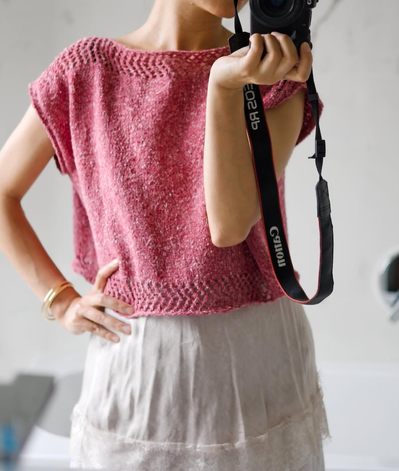 Rosebay Top Knitting Pattern