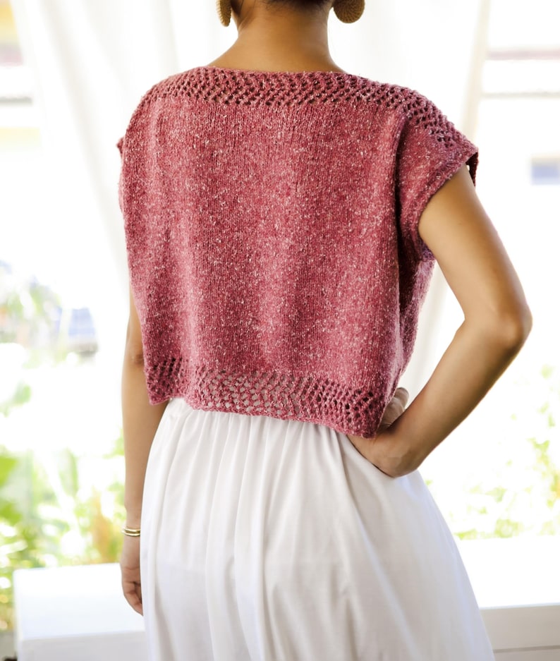 Rosebay Top Knitting Pattern