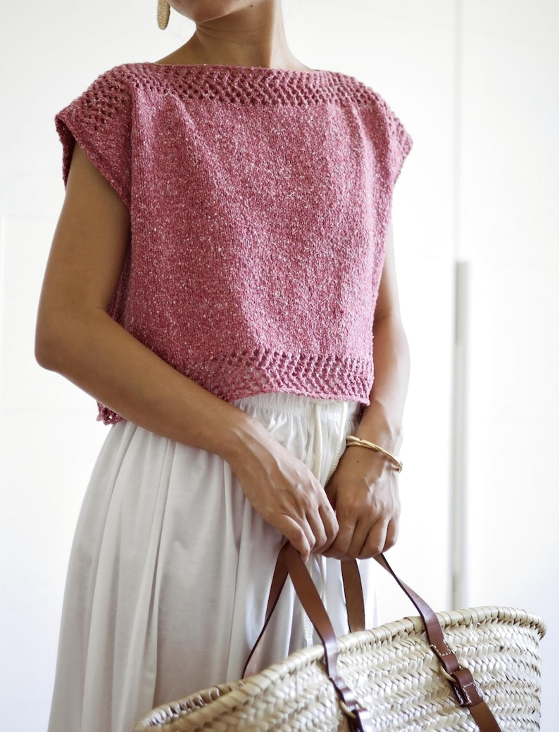 Rosebay Top Knitting Pattern