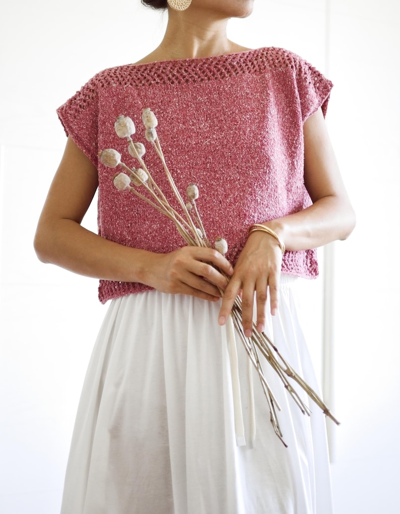 Rosebay Top Knitting Pattern