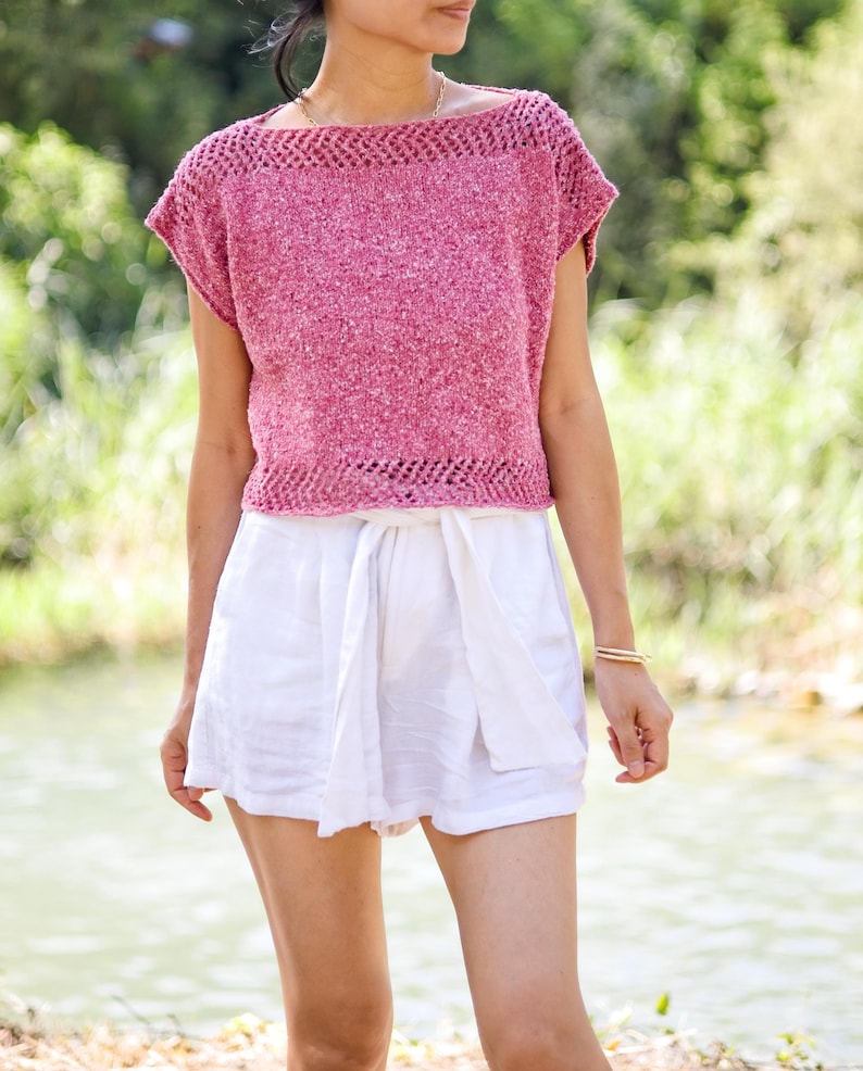 Rosebay Top Knitting Pattern