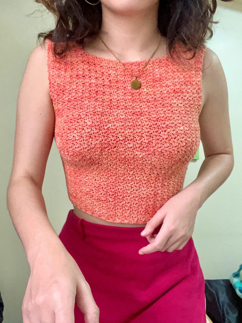 Sunset Tie Top Crochet Pattern