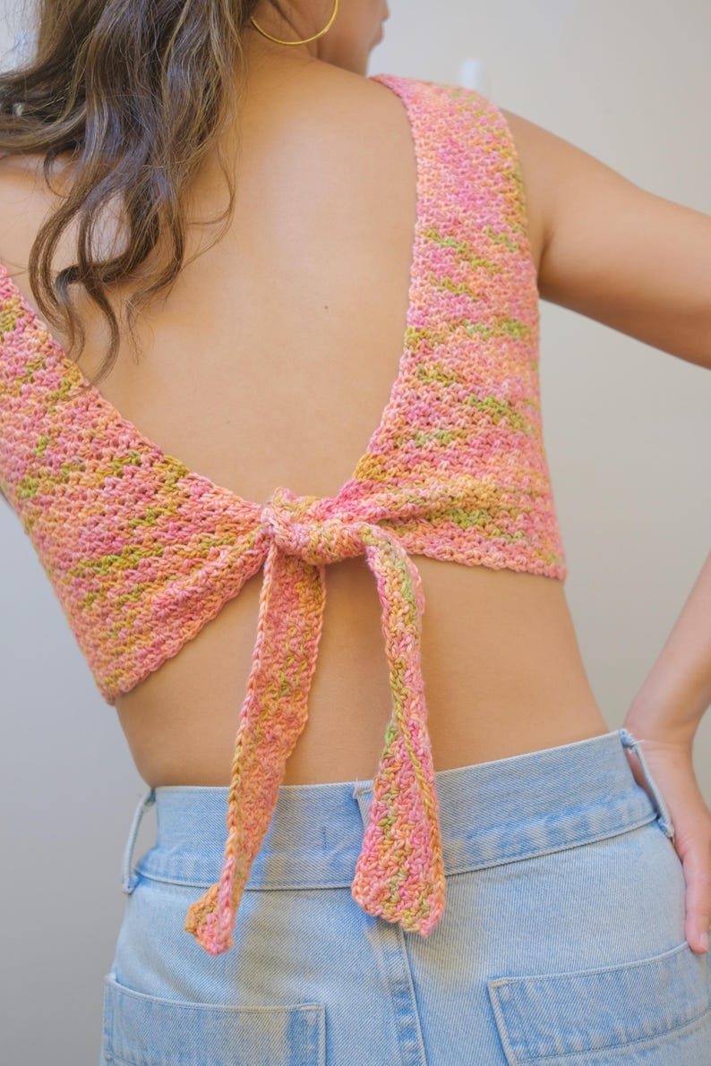 Sunset Tie Top Crochet Pattern