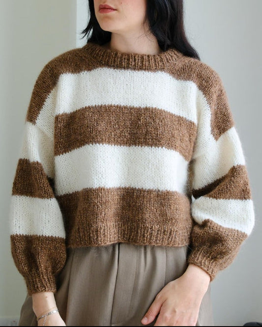 Modern Oversized Sweater Knitting Pattern