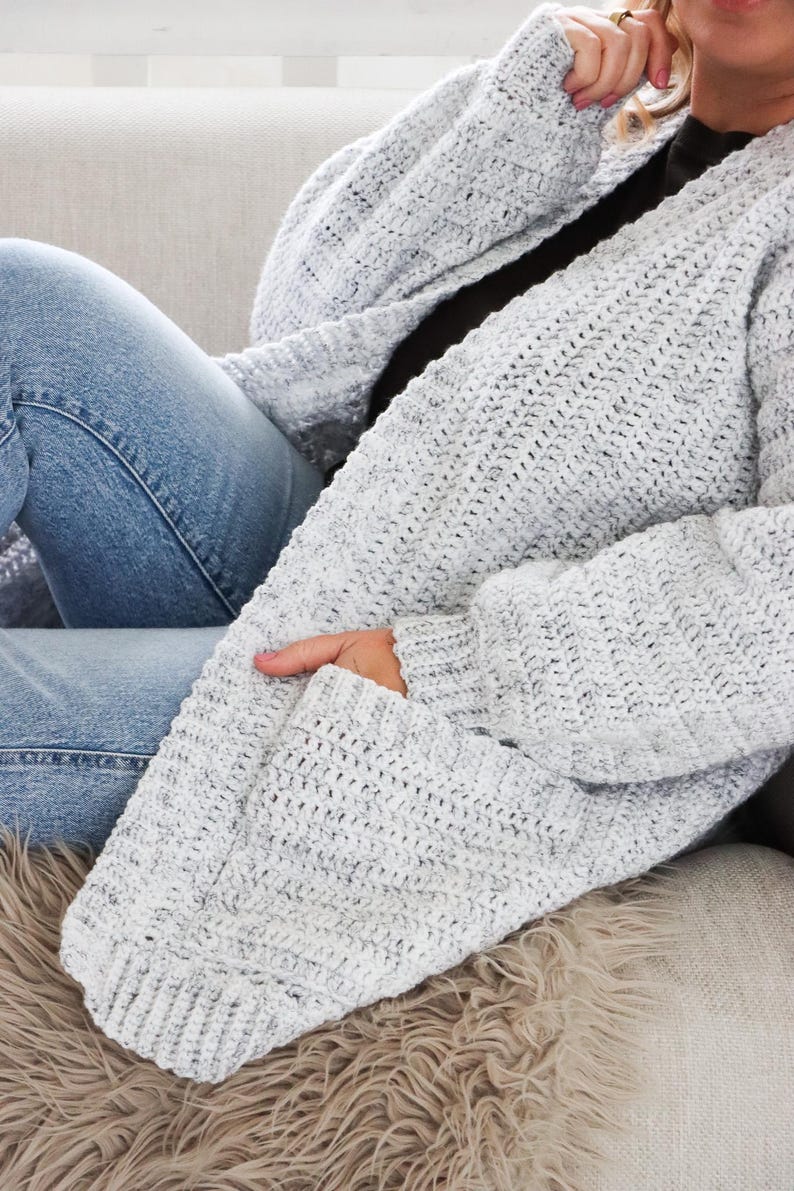 Grey Skies Cardigan Crochet Pattern
