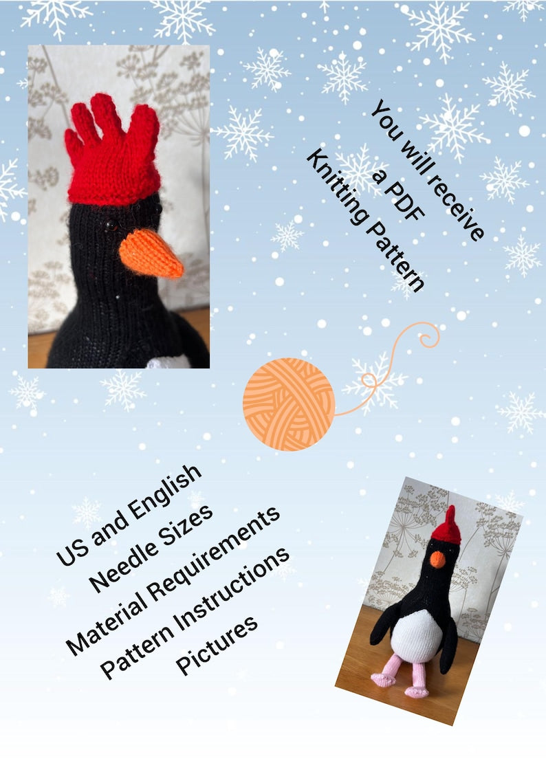 Snowy Penguin Knitting Pattern