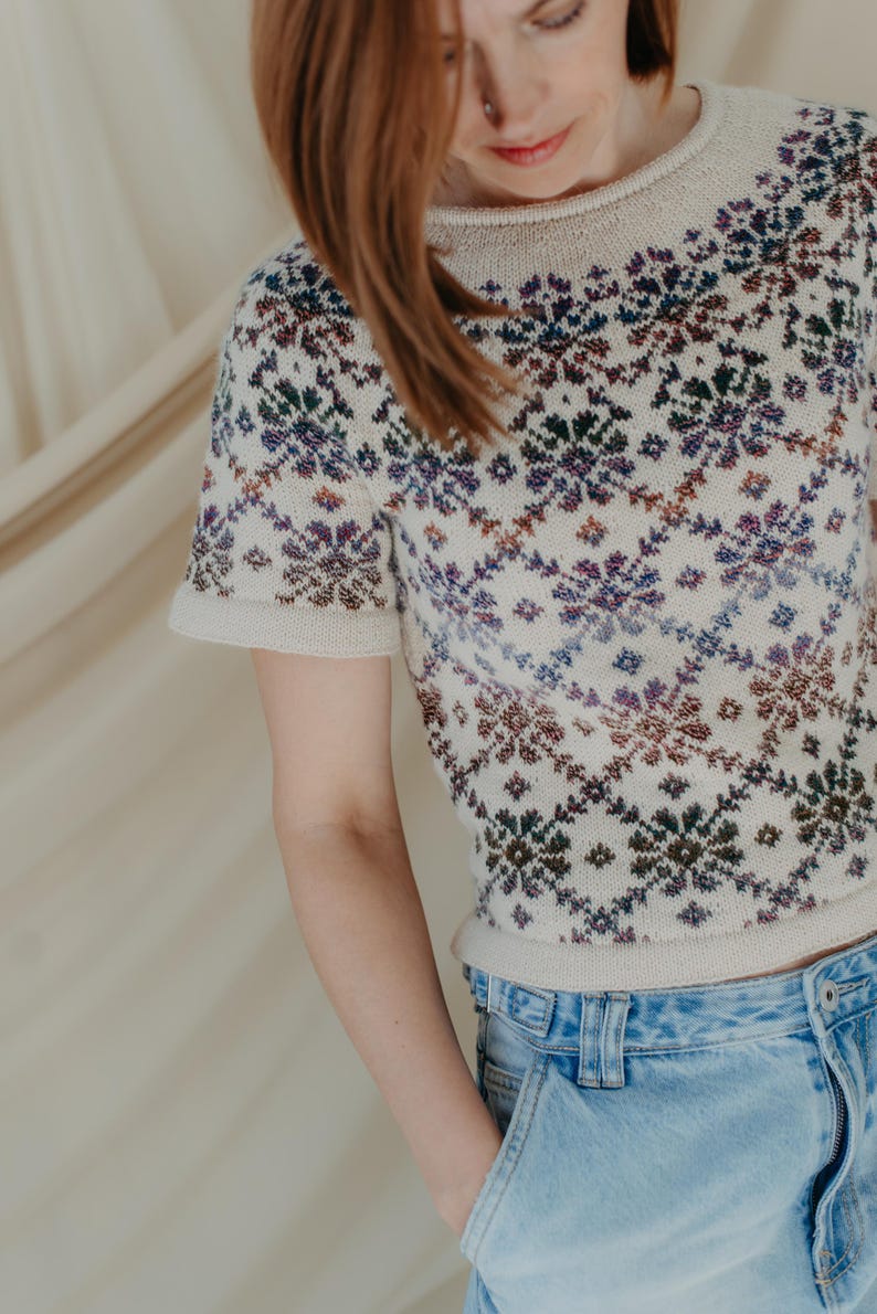 Snowbloom Top Knitting Pattern