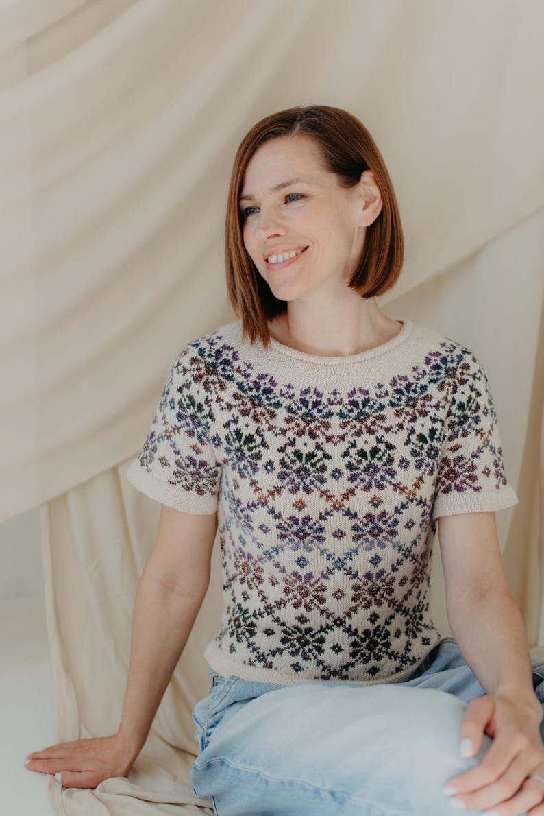 Snowbloom Top Knitting Pattern
