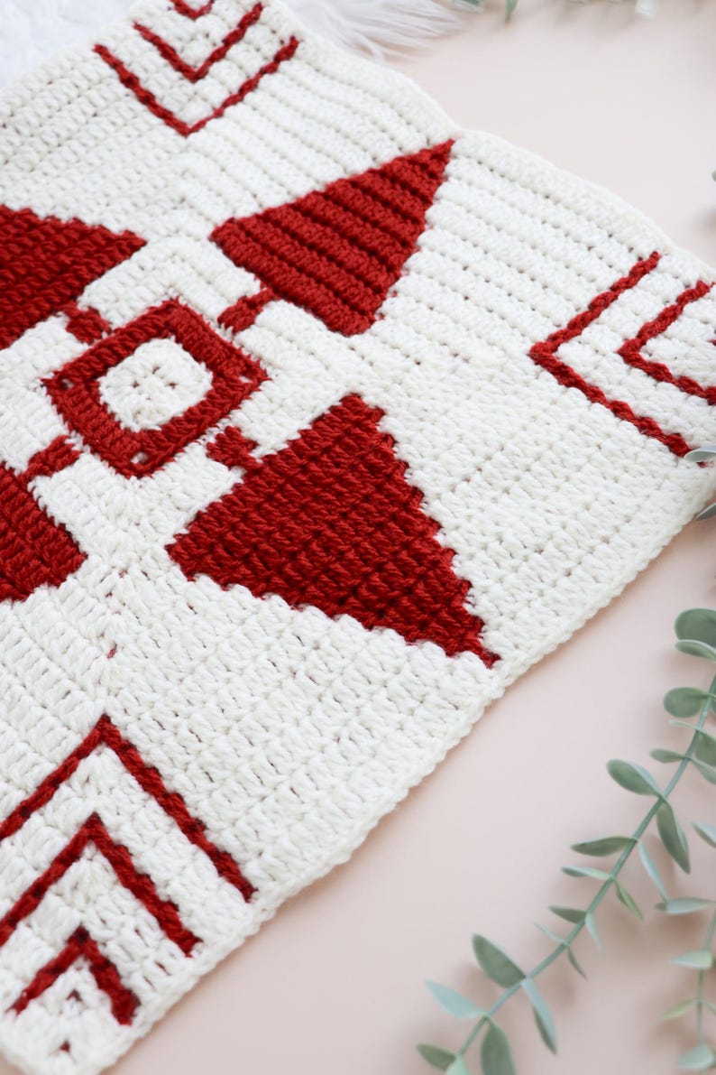 Winter Pines Blanket Crochet Pattern