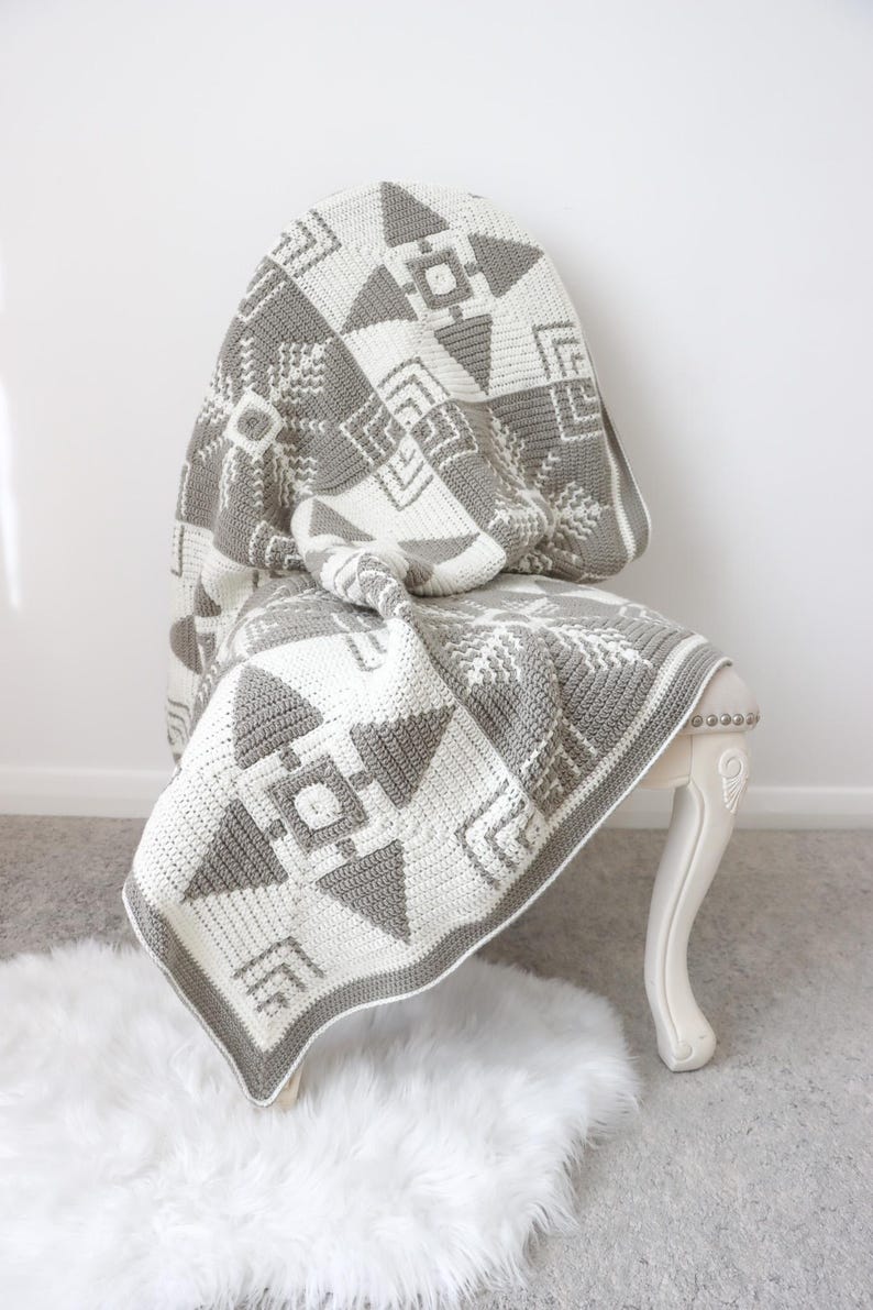 Winter Pines Blanket Crochet Pattern