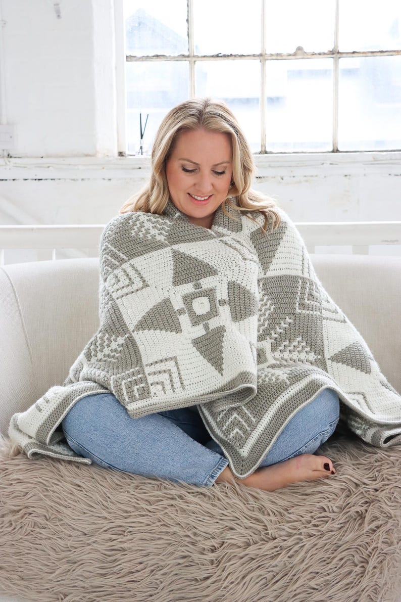 Winter Pines Blanket Crochet Pattern