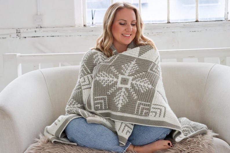 Winter Pines Blanket Crochet Pattern