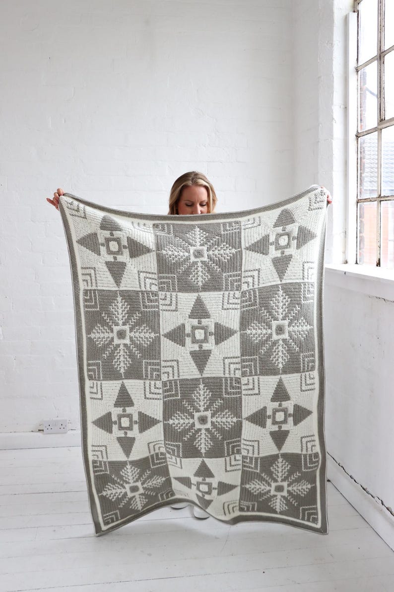 Winter Pines Blanket Crochet Pattern