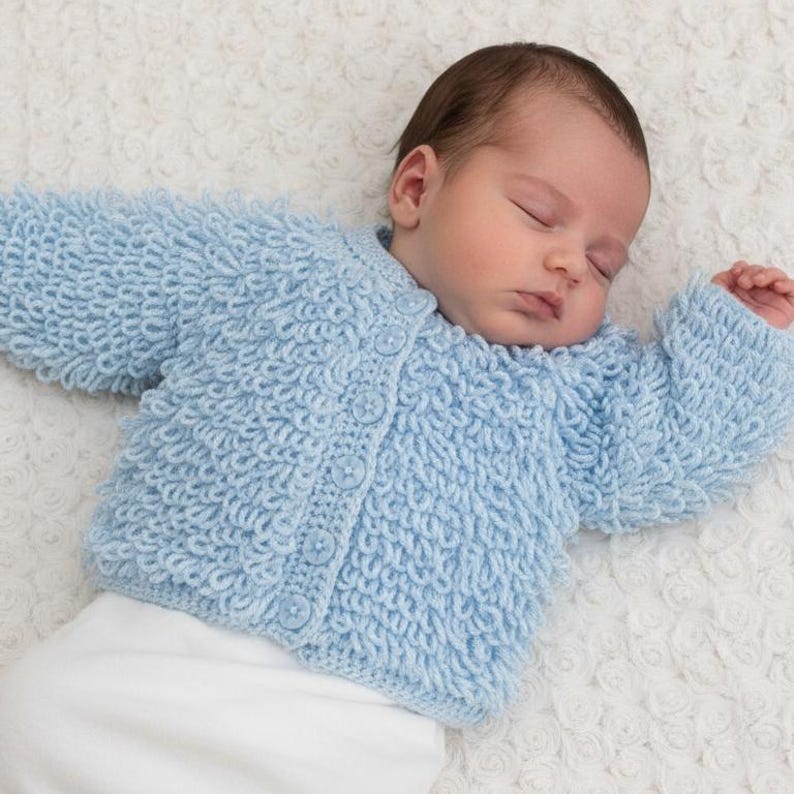 Pink Loops Cardigan Crochet Pattern