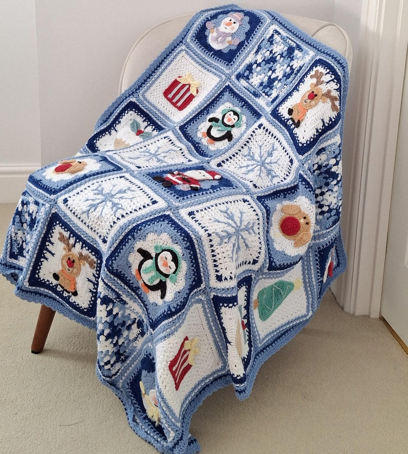 Snowberry Blanket Crochet Pattern