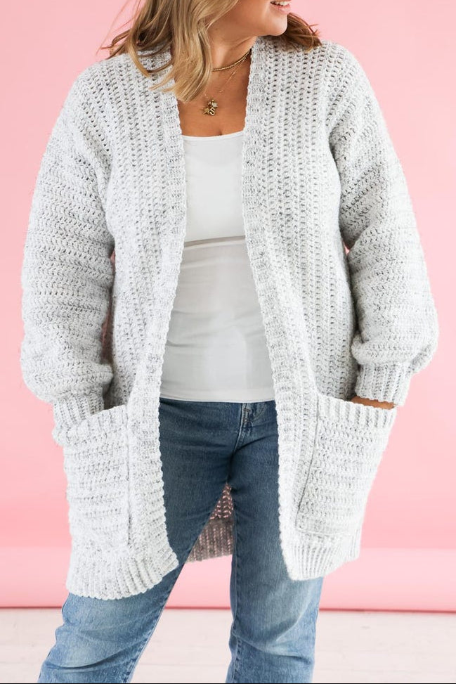 Grey Skies Cardigan Crochet Pattern