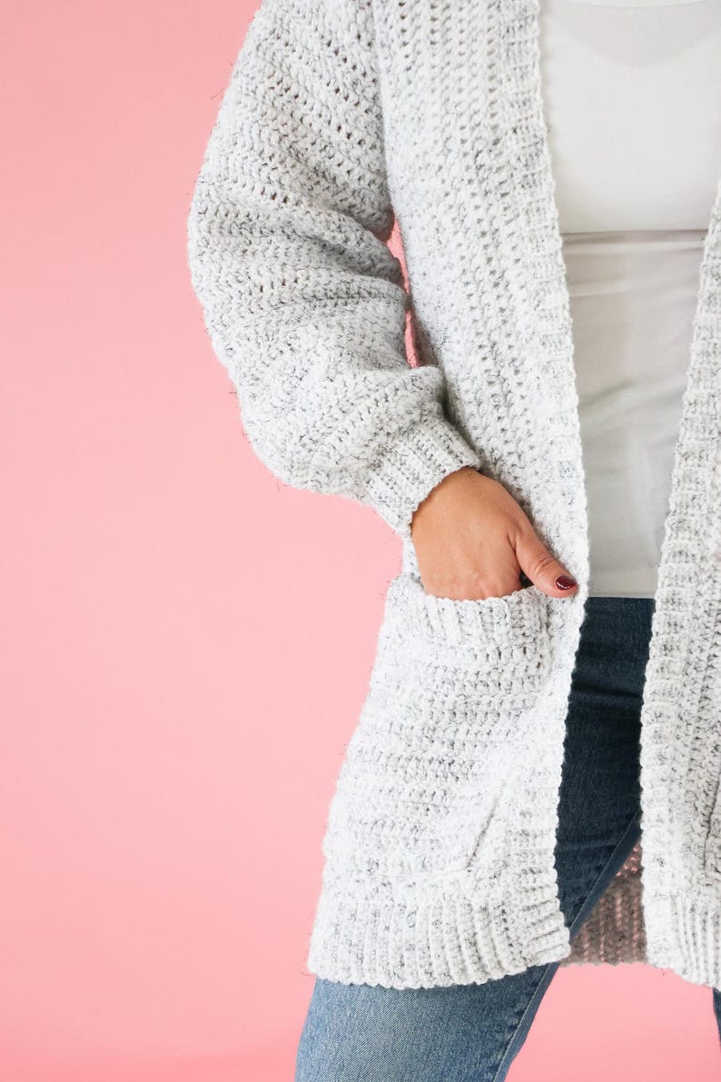 Grey Skies Cardigan Crochet Pattern