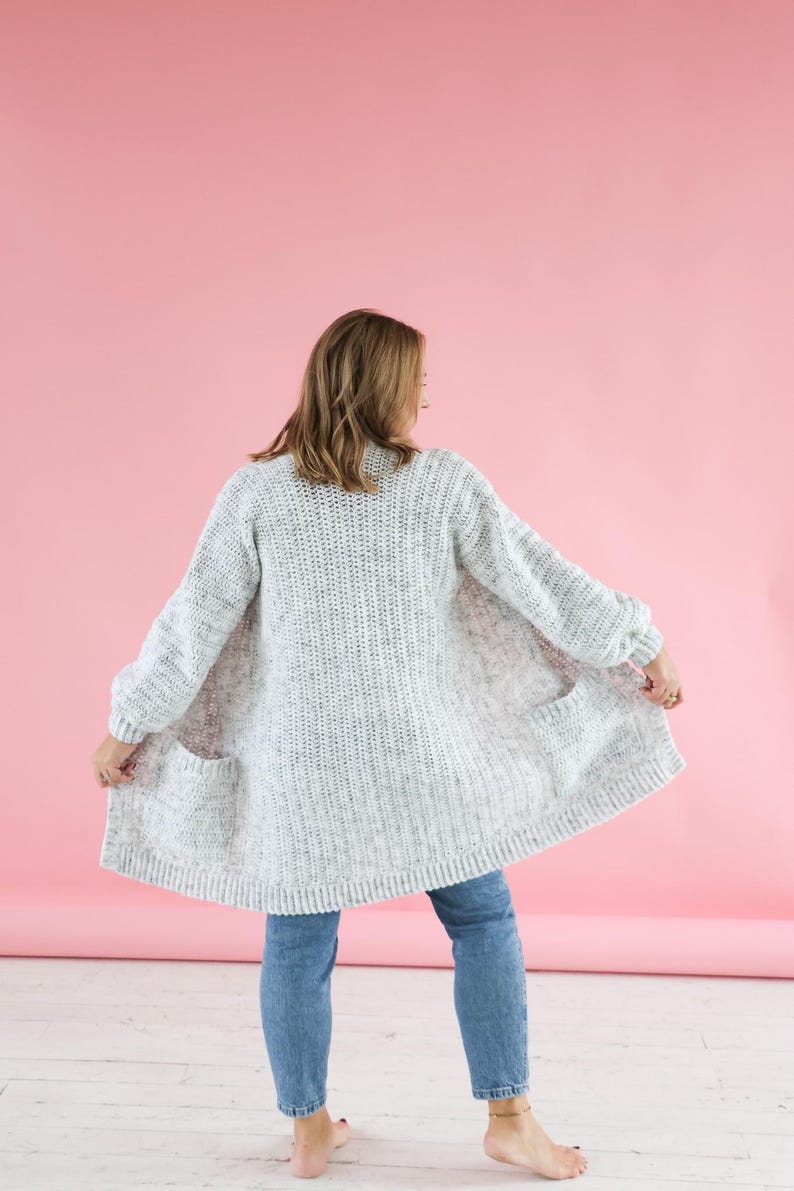 Grey Skies Cardigan Crochet Pattern