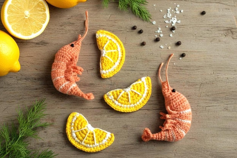 Lemon Shrimp Crochet Pattern