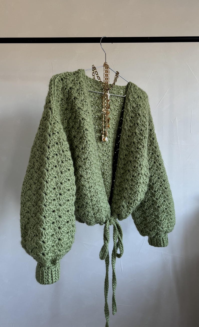 Olive Cardigan Crochet Pattern