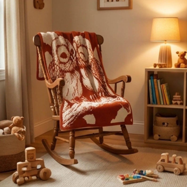 Forest Owl Blanket Crochet Pattern