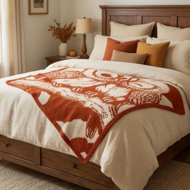Forest Owl Blanket Crochet Pattern