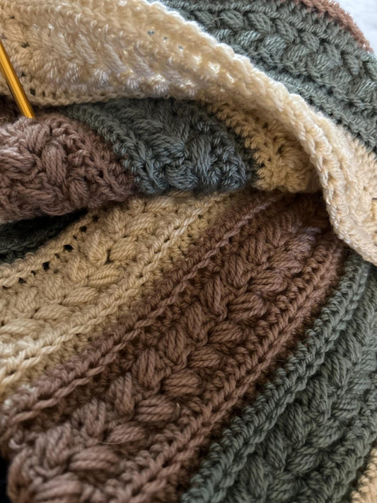 Rustwood Blanket Crochet Pattern
