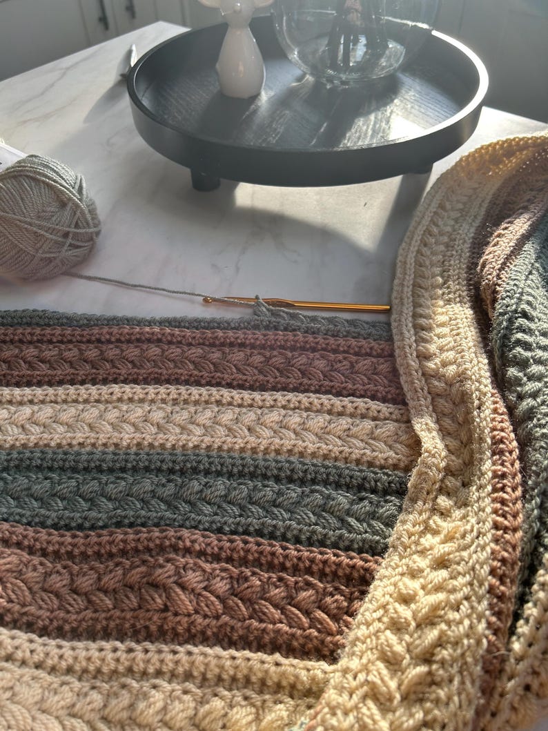 Rustwood Blanket Crochet Pattern