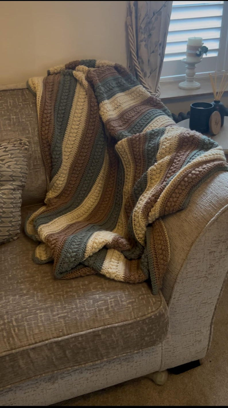 Rustwood Blanket Crochet Pattern