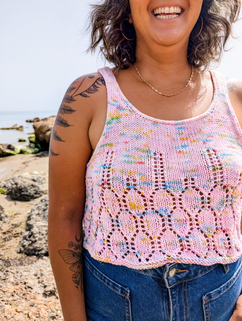 Lantern Lace Top Knitting Pattern