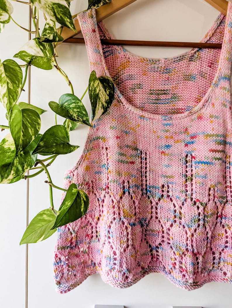 Lantern Lace Top Knitting Pattern